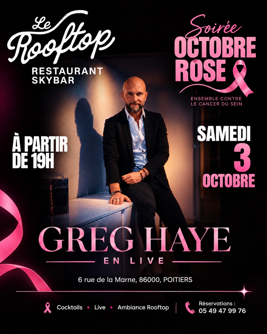 programme en image du restaurant le Rooftop